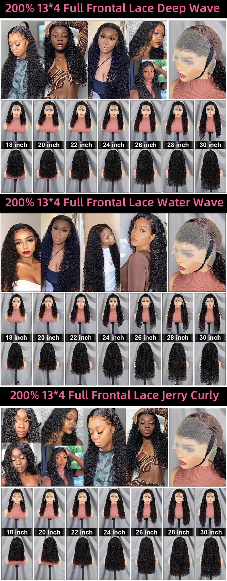 Embark on a journey of premium beauty with our meticulously crafted long hair front lace wig, created from authentic human hair in an elegant 13x4 lace style